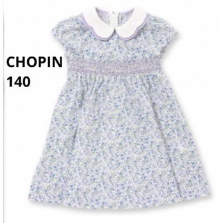 CHOPIN - CHOPIN   ショパン　花柄　衿つき　半袖ワンピース