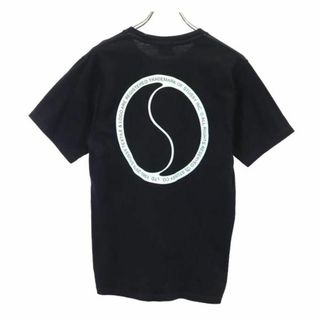 ステューシー(STUSSY)のステューシー バックロゴプリント 半袖 Tシャツ S 黒 STUSSY メンズ(Tシャツ/カットソー(半袖/袖なし))