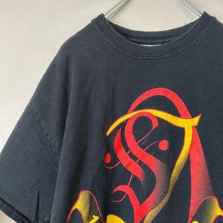 ビンテージ　古着　Sinfonia メンズ　プリント　半袖tシャツ　黒　M(Tシャツ/カットソー(半袖/袖なし))