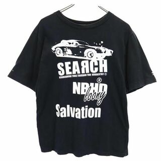 ネイバーフッド(NEIGHBORHOOD)のネイバーフッド 両面 プリント 半袖 Tシャツ S 黒 NEIGHBORHOOD メンズ(Tシャツ/カットソー(半袖/袖なし))