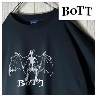 【新品 2XL】ボット BoTT Xレイ レントゲン 蝙蝠 プリント ロンT 黒(Tシャツ/カットソー(七分/長袖))
