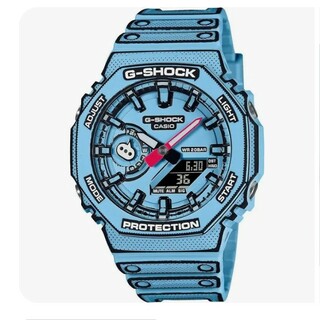 ジーショック(G-SHOCK)の国内正規品 新品 G-SHOCK MANGA GA-2100 ブルー カシオ(腕時計(アナログ))