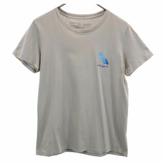 パタゴニア(patagonia)のパタゴニア プリント 半袖 Tシャツ XS グレー系 patagonia アウトドア メンズ(Tシャツ/カットソー(半袖/袖なし))