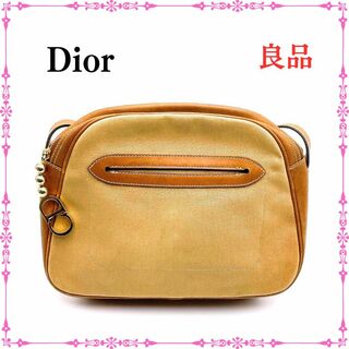 Christian Dior - ディオール ヴィンテージ ミニ ショルダーバッグ CDロゴ ゴールド　ブラウン
