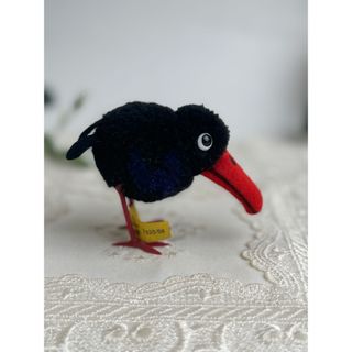 シュタイフ(Steiff)のシュタイフ★Woolen Raven 8cm 完品★1968年製ぽんぽんカラス(ぬいぐるみ)