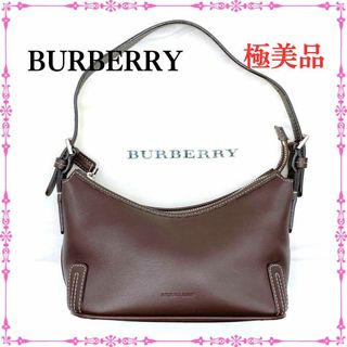 BURBERRY - バーバリー ノバチェック ショルダーバッグ  レザー レディース ブラウン