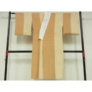 平和屋-こころ店■長襦袢　無双仕立て　縞　正絹　逸品　AAAE1530Bzg(着物)