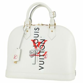 ルイヴィトン(LOUIS VUITTON)のルイヴィトン アルマPM トロンプイユ カーフレザー ホワイト ハンドバッグ トートバッグ レディース 新品同様 限定 5261(ハンドバッグ)