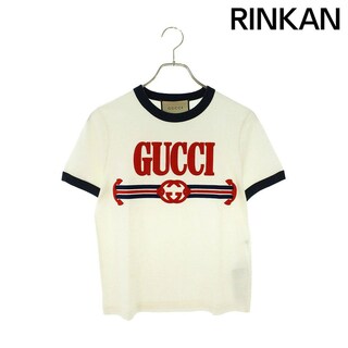 グッチ(Gucci)のグッチ  723566 XJFQQ フロントロゴTシャツ レディース S(Tシャツ(半袖/袖なし))