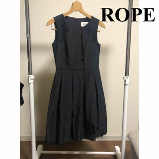 ロペ(ROPE’)のロペ　ワンピース　ROPE　黒(ひざ丈ワンピース)