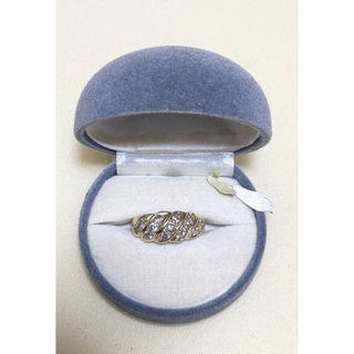 美品 K18 天然ダイヤモンド 1ct 刻印有り リング 17号 男女兼用(リング(指輪))