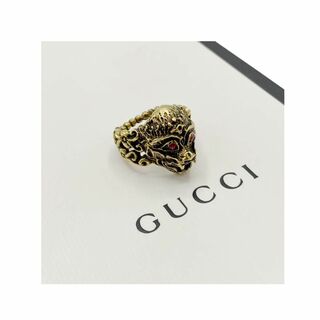 グッチ(Gucci)の⭐️良品⭐️ グッチ ミケーレ モンキーヘッド リング ゴールド(リング(指輪))