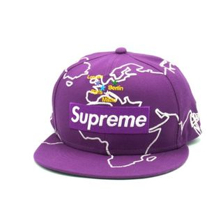 シュプリーム(Supreme)のシュプリーム Supreme × ニューエラ New Era ■ 【 Worldwide Box Logo cap 】 ワールドワイド ボックス ロゴ キャップ 帽子 w19367(キャップ)