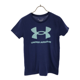 アンダーアーマー(UNDER ARMOUR)のアンダーアーマー ロゴプリント 半袖 Tシャツ M ブルー UNDER ARMOUR スポーツ レディース(Tシャツ(半袖/袖なし))