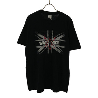 WATCHDOGS LEGION プリント 半袖 Tシャツ L ブラック GILDAN メンズ(Tシャツ/カットソー(半袖/袖なし))
