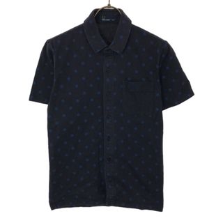 FRED PERRY - フレッドペリー 日本製 ドット 半袖 コットンシャツ XS ネイビー FRED PERRY メンズ