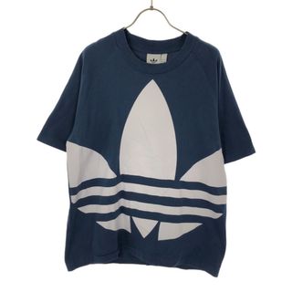 adidas - アディダス トレフォイルロゴ 半袖 Tシャツ M ブルー系 adidas デカロゴ メンズ