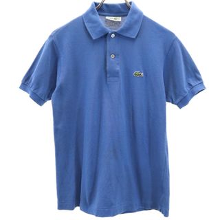 シュミーズラコステ 半袖 ポロシャツ 3 ブルー系 CHEMISE LACOSTE 鹿の子 メンズ(ポロシャツ)