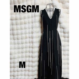 エムエスジイエム(MSGM)の【MSGM】エムエスジイエム（38）ロングワンピース チェーン Aライン(ロングワンピース/マキシワンピース)