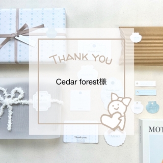 【Cedar forest様専用】サンキューカードセット(カード/レター/ラッピング)