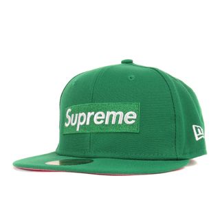 シュプリーム(Supreme)の美品 Supreme シュプリーム キャップ サイズ:7 3/8(58.7cm) 21AW NEW ERA ボックスロゴ ベースボールキャップ No Comp Box Logo グリーン ピンク ニューエラ コラボ 帽子【メンズ】【中古】(キャップ)