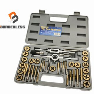 ☆中古品☆ASTRO PRODUCTS アストロプロダクツ 40PC タップ＆ダイスセット インチ タップダイス ねじ立て ねじ切り 91348(工具)