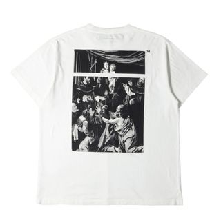 オフホワイト(OFF-WHITE)のOFF-WHITE オフホワイト Tシャツ サイズ:M 20SS 絵画グラフィック オーバーサイズ クルーネック 半袖Tシャツ CARAVAGGIO SQUARE S/S OVER T-SHIRT ホワイト 白 トップス カットソー【メンズ】【中古】(Tシャツ/カットソー(半袖/袖なし))