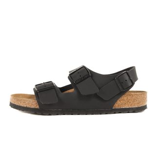 ビルケンシュトック(BIRKENSTOCK)の美品 BIRKENSTOCK ビルケンシュトック サイズ:26.5cm レザー ミラノ サンダル MILANO ブラック 黒 41 シューズ 靴【メンズ】【中古】(サンダル)