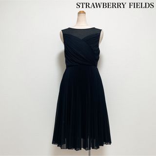 ストロベリーフィールズ(STRAWBERRY-FIELDS)のSTRAWBERRY-FIELDS grace 膝丈プリーツドレス ワンピース(ミディアムドレス)