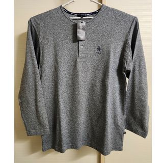 マンシングウェア(Munsingwear)の未使用品　マンシング 長袖シャツ グレー Ｌサイズ(Tシャツ/カットソー(七分/長袖))