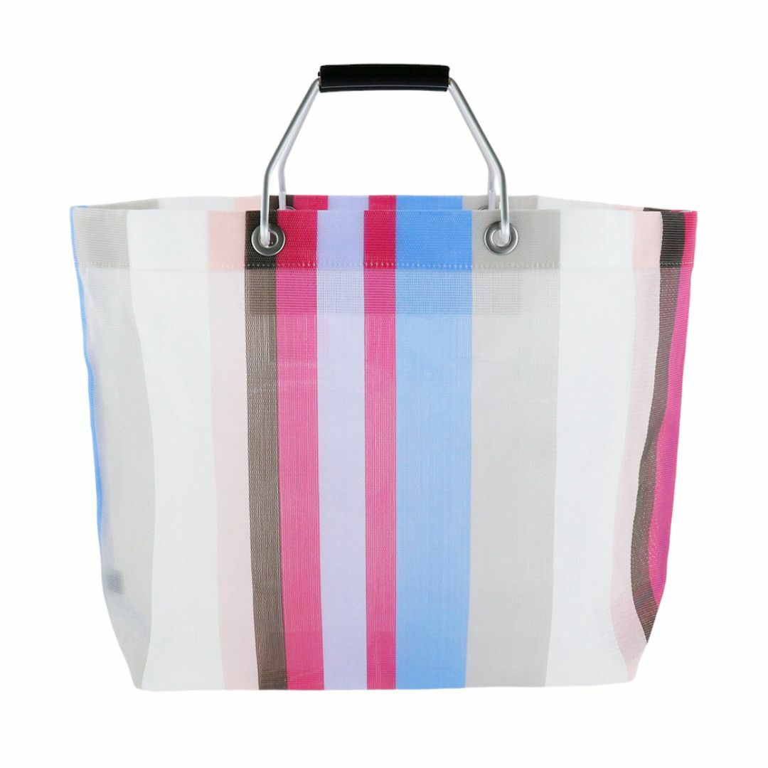 MARNI - マルニ ストライプバッグ リリーホワイト トート タグ MARNI - マルニ ストライプバッグ リリーホワイト トート タグ