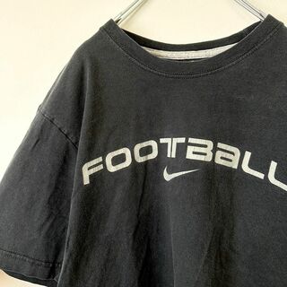 ナイキ(NIKE)のNIKE ナイキ　フッドボール　メンズ　プリント　半袖tシャツ　黒　Lサイズ(Tシャツ/カットソー(半袖/袖なし))