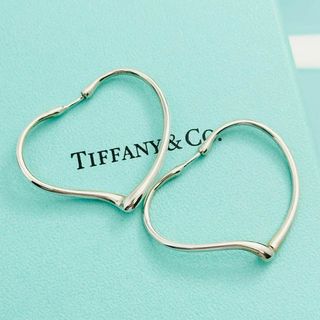 Tiffany & Co. - Tiffany ティファニー　オープンハート　フープ　ピアス　sサイズ