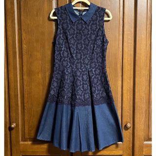 JILL by JILLSTUART - ワンピース ノースリーブ　デニム　レース