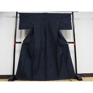 平和屋-こころ店■本場大島紬　網目文　正絹　逸品　AAAE5687Bph(着物)