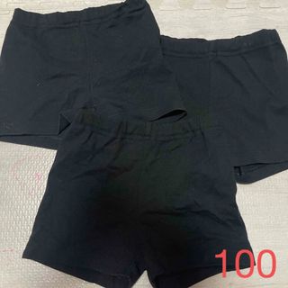 ユニクロ(UNIQLO)の一部丈スパッツ　サイズ100 ３枚(下着)