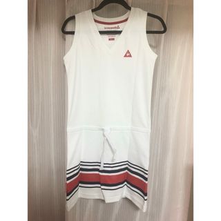 ルコックスポルティフ(le coq sportif)のルコック  レディース　ゴルフ　ワンピース  白(ウエア)