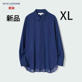 ユニクロ(UNIQLO)の新品 ユニクロ ユニセックス シアーコットンTシャツ 羽織り 大きいサイズ XL(シャツ/ブラウス(長袖/七分))