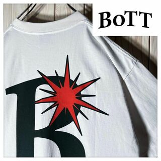【新品 L】ボット BoTT 両面プリント Bロゴ オマージュTシャツ 白(Tシャツ/カットソー(半袖/袖なし))
