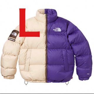 L Supreme North Face Split Nuptse Jacket