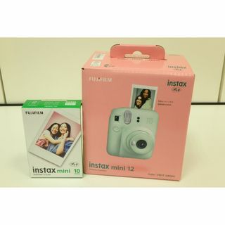 富士フイルム - 新品 instax mini 12 本体 MINT GREEN  フィルム付　