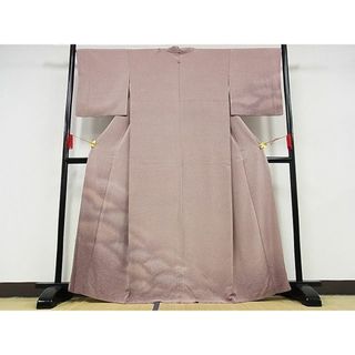 平和屋-こころ店■訪問着　霞文　たたき染め　正絹　逸品　AAAE1642Bzg(着物)