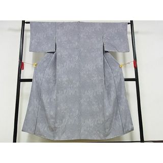 平和屋-こころ店■上質な小紋　草木文　正絹　逸品　AAAE1632Bzg(着物)