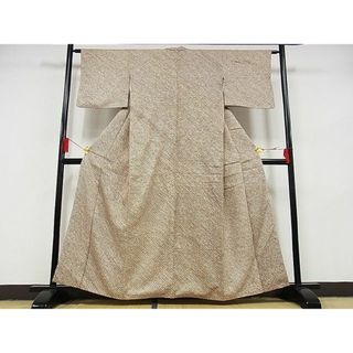 平和屋-こころ店■上質な小紋　総絞り　鹿の子文　正絹　逸品　AAAE1629Bzg(着物)