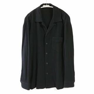 イッセイミヤケメン(ISSEY MIYAKE MEN)の98aw ISSEY MIYAKE MEN メッシュオープンカラーシャツ ブラッ(シャツ)