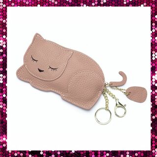 小銭入れ 猫 レディース コインケース ミニ財布 コンパクト 薄型 カードケース(コインケース)