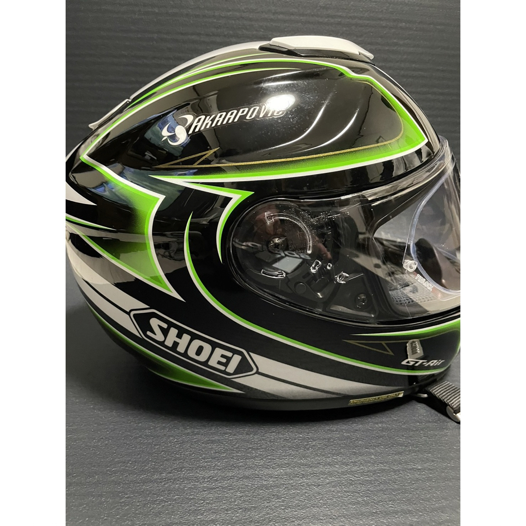 SHOEI - shoei ショウエイ GT-Air ヘルメット Lサイズグリーンの SHOEI - shoei ショウエイ GT-Air ヘルメット Lサイズグリーンの