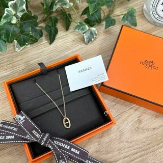 エルメス(Hermes)のHERMES　エルメス　ファランドールPMネックレス　シェーヌダンクル　ゴールド(ネックレス)