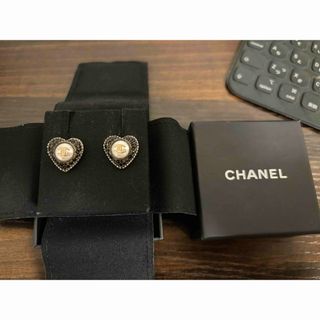 シャネル(CHANEL)のシャネル　ハートピアス(ピアス)