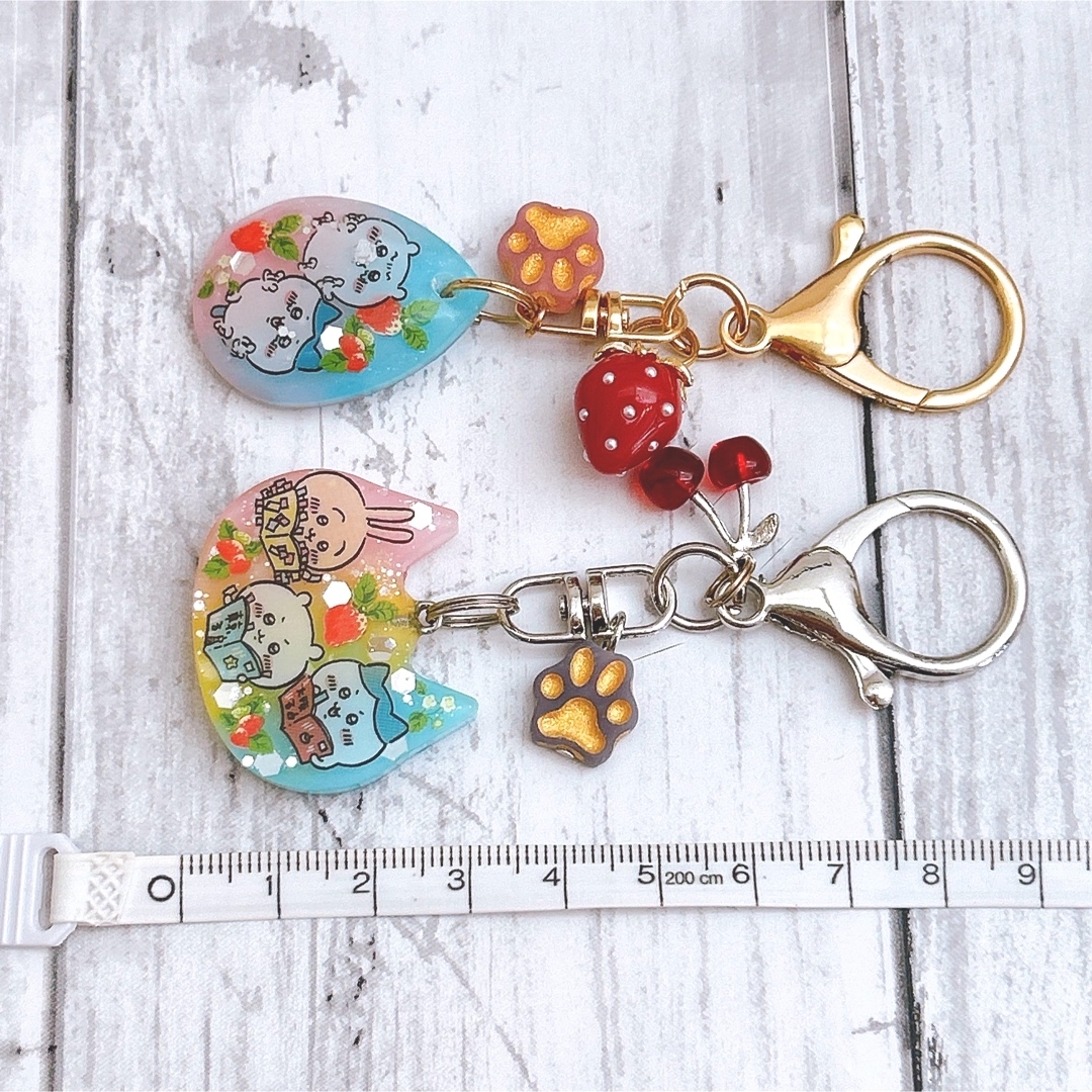ハンドメイド レジン ちいかわ キーホルダー ハチワレ うさぎ ハンドメイド レジン ちいかわ キーホルダー ハチワレ うさぎ